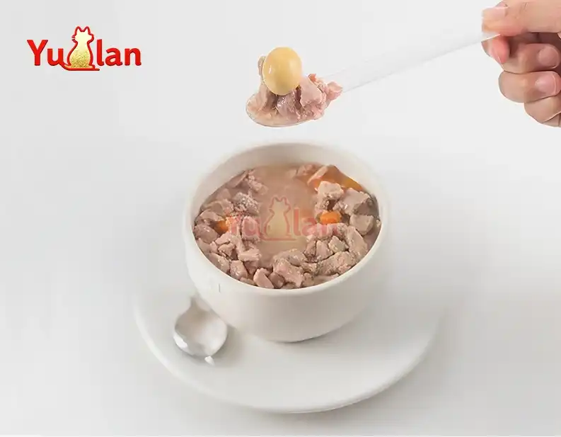 Egg yolk duck meat cubes